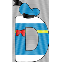 Cartoon letters-CL 163